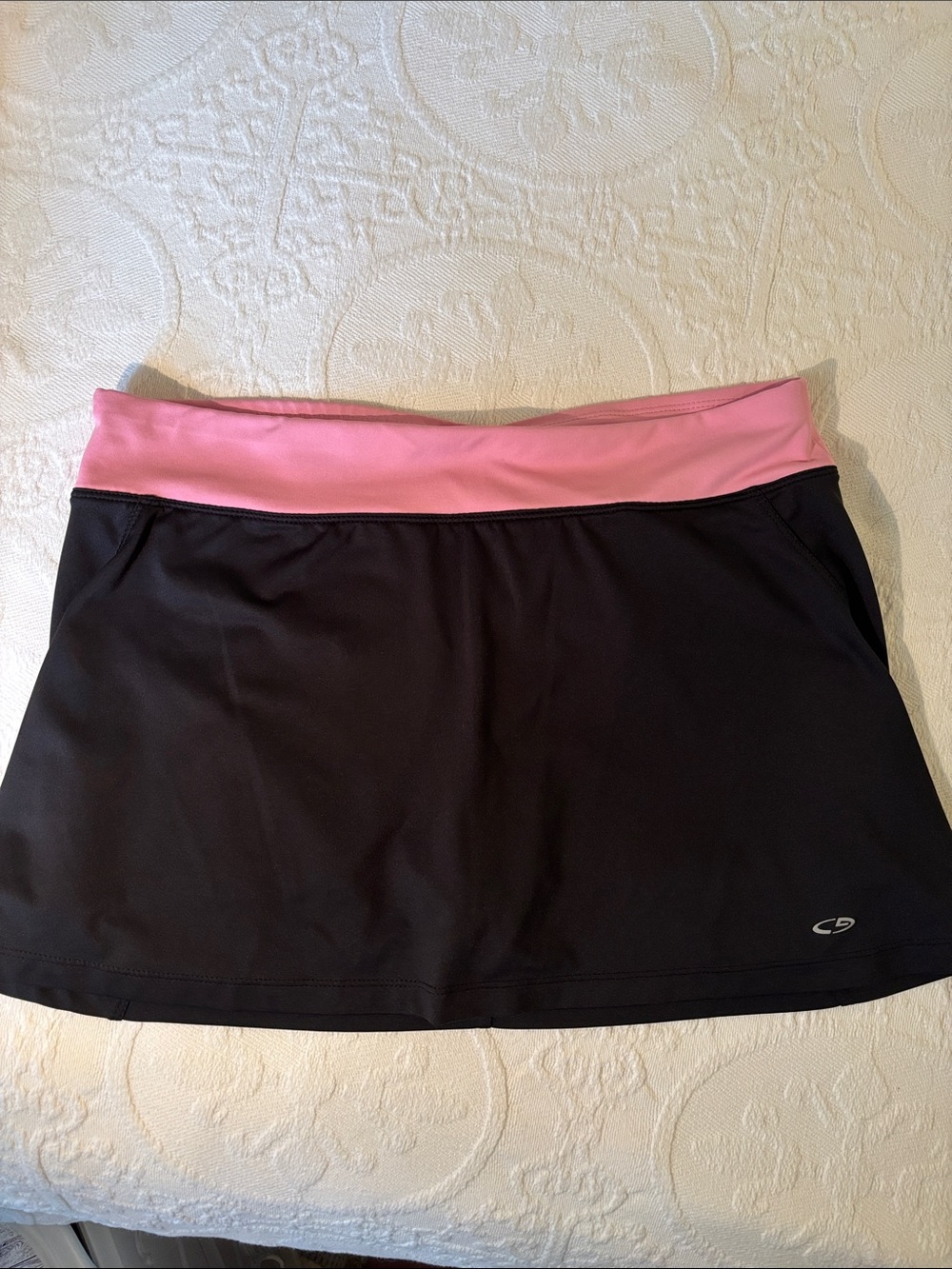 Champion Black Skort with Pink Waistband